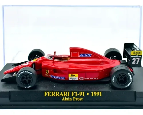 1:43 Ferrari F1-91 A. Prost 1991, balení vitrínka – Atlas
