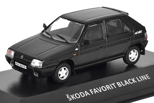 1:43 Škoda Favorit Black Line - DeAgostini