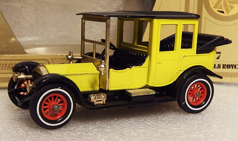 Y-7 Rolls Royce, žlutý, černá střecha - Matchbox