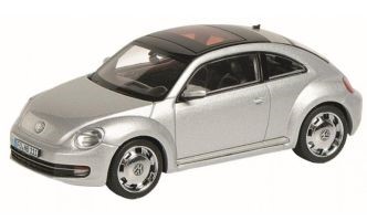 1:43 VW Beetle Coupé, stříbrný - Schuco