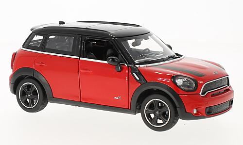 1:24 Mini Cooper S Countryman (R60), červený/černá střecha - Rastar