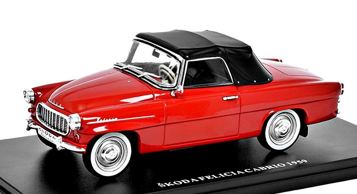 1:24 Škoda Felicia cabrio červený - DeAgostini