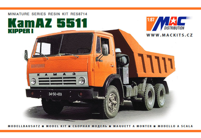 1:87 KamAZ 5511 Kipper I (8714) - Macmodel
