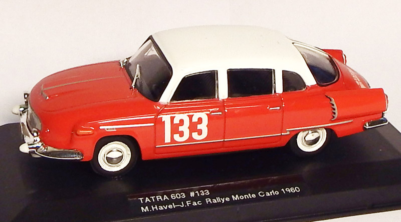 1:43 Tatra 603 #133 Havel/Fac, Rallye Monte Carlo 1960, úprava - ixo