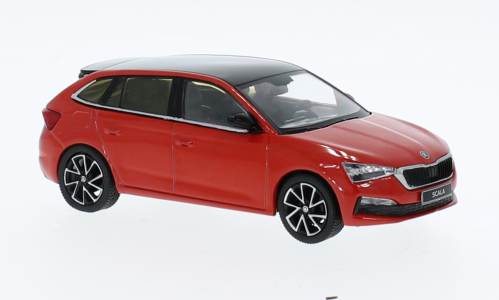 1:43 Škoda Scala, červená, 2019 - ixo