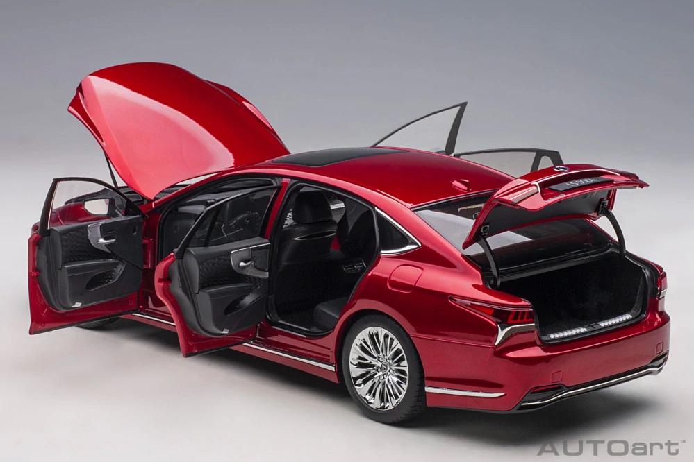 1:18 Lexus LS 500h (Morello Red Metallic) - AutoArt