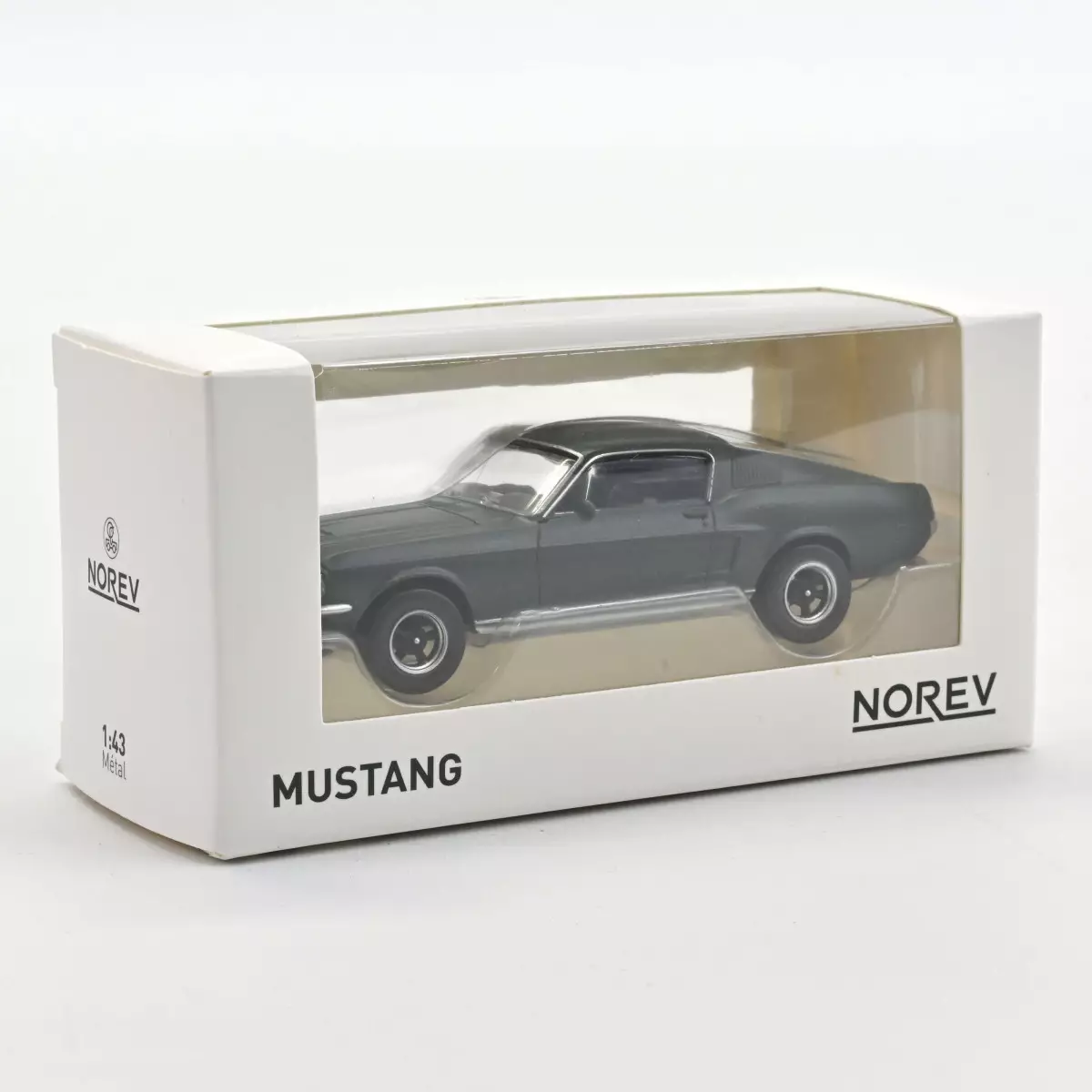 1:43 Ford Mustang Fastback 1968 Satin Green metallic Jet-car - Norev