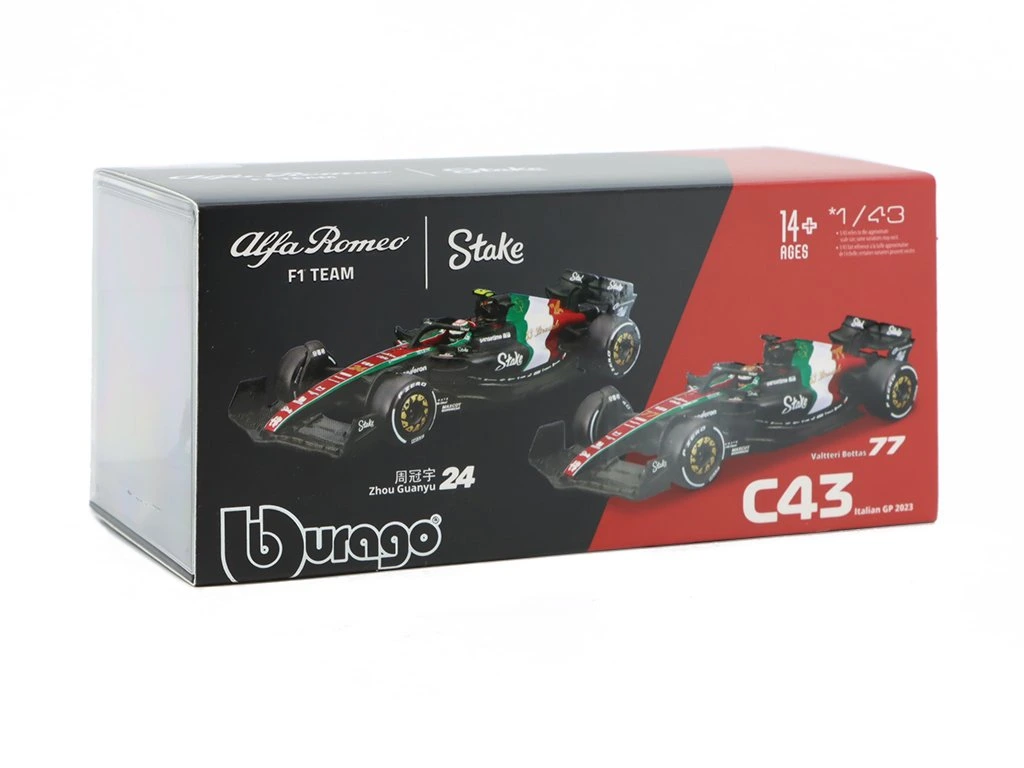 1:43 Alfa Romeo F1 Team C43 #77 Bottas , Italien GP 2023 - Bburago