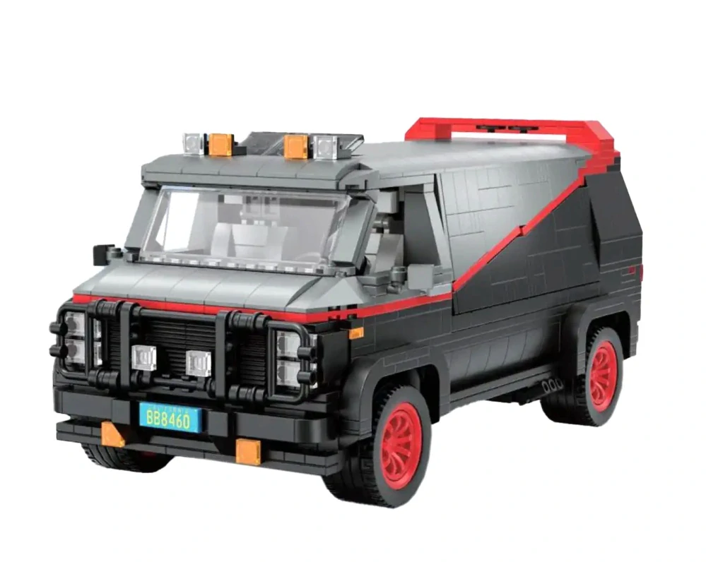 1:18 American Van, STAVEBNICE - Blue Brixx