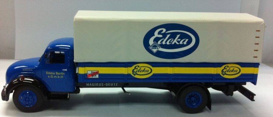 1:43 Magirus Deutz S 3500 valník Edeka Berlin - Atlas