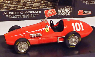 1:43 Ferrari 500 F2 #101, velmi pěkný - Brumm
