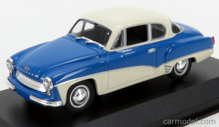 1:43 Wartburg 311 coupé 1958 modro-bílý - Maxichamps