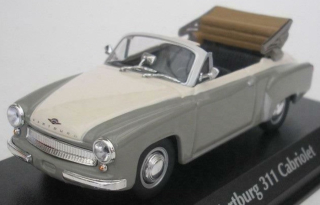 1:43 Wartburg 311 cabriolet 1958 šedo-béžový - Minichamps