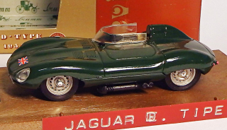 1:43 Jaguar D-Type, velmi pěkný, bazar - Brumm