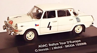 1:43 Škoda 1000 MB #4, ADAC Rallye, Horsák/Motal, ruční práce