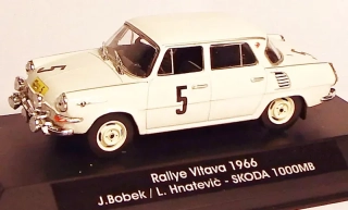1:43 Škoda 1000 MB #5, Rallye Vltava, Bobek/Hnatevič, ruční práce