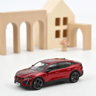 1:43 Peugeot 408 GT Hybrid 2023 Elixir red - Norev