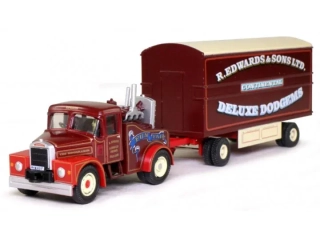 1:76 Scammell HIGHWAYMAN GENERATOR TRUCK & TRAILER, EDWARDS DELUXE DODGEMS - Atlas