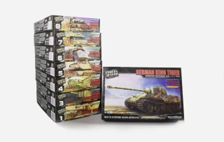1:72 Tiger KING GERMAN (HENSCHEL TURRET) 1944, STAVEBNICE - FORCES OF VALOR