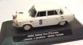 1:43 Škoda 1000 MB #8, ADAC Rallye, J.Bobek/L.Hnatevič, ruční práce