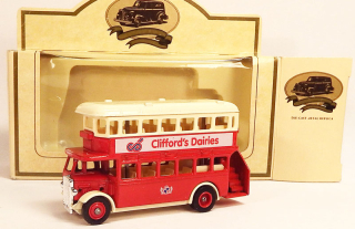 1932 AEC Regent Double Deck Bus "Clifford's Dairies" - Lledo promo