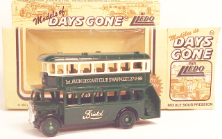 1932 AEC Regent Double Deck Bus "Bristol" - Lledo promo