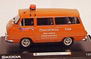 1:43 Škoda 1203 minibus ČSAD Těžká přeprava Ostrava, ruční práce, omezený počet