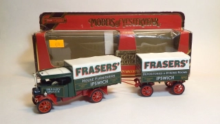Y-27 Foden "C" Type Steam Wagon and Trailer 1922 - Matchbox
