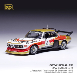 1:43 BMW 3.5 CSL #4 Fitzpatrick/Walkinshaw Silverstone 1976 - ixo