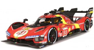 1:43 Ferrari 499P 3.0L Turbo V6 Team Ferrari AF Corse #51 Guidi/Calado/Giovinazzi Winner 24H Le Mans 2023 - Bburago