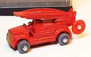 Hasičské auto, bazar, kopie prvních modelů matchbox