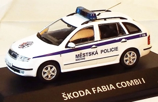 1:43 Škoda Fabia Combi I Městská Policie Náchod, ruční práce, limitovaný model