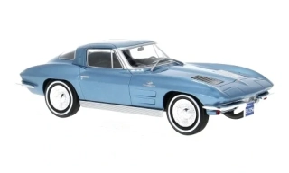 1:24 Chevrolet Corvette (C2) Stingray 1963 hellblau - White Box