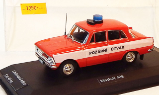 1:43 Moskvič 408 Požární útvar (Hasiči), ruční práce, minimální počet kusů skladem