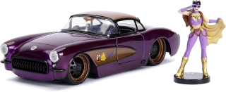 1:24 Chevrolet Corvette, DC Comics Bombshells Batgirl 1957 - Jada Toys