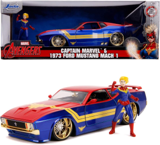 1:24 Captain Marvel, Ford Mustang - Jada Toys