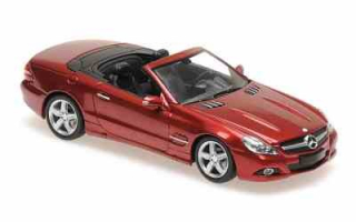 1:43 Mercedes-Benz SL-Class 2008, červená metalíza - Minichamps