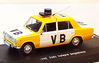 1:43 VAZ 2101 VB, maják na rampě, ruční práce