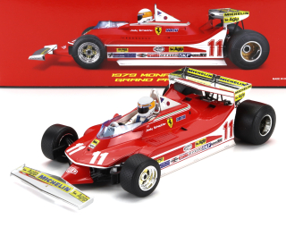 1:18 Ferrari F1 312T4 Short Tail #11 J.Scheckter Winner Monaco GP 1979 World Champion, s pilotem - Bburago
