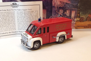 YSF16 1948 Dodge Route Van Fire Fighter Support Truck - hasiči, bazar - Matchbox