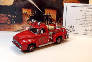 YFE14-M 1953 Ford Pickup Truck - hasiči, bazar - Matchbox