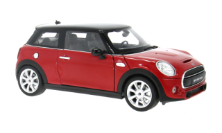 1:18 Mini Cooper S, rot/schwarz, 2014 - Welly