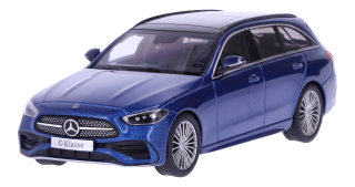 1:43 Mercedes-Benz C-Class Kombi S206 (2022), modrá metalíza - Dealerské balení