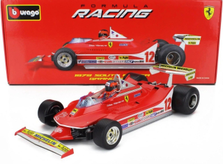 1:18 Ferrari F1 312T4 1979, #12 G. Villeneuve, USA Grand Prix, East Winner - Bburago