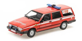 1:18 Volvo 740 GL Break 1986, Brandweer Grobbendonk - Minichamps
