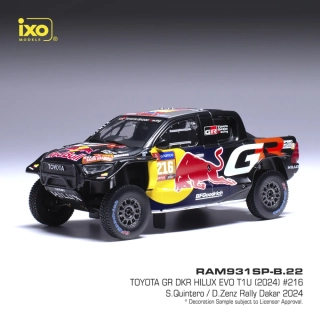 1:43 Toyota Hilux GR DKR Evo T1U #216 Quintero/Zenz Rally Dakar 2024 - IXO