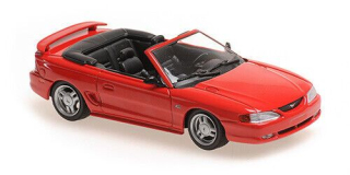 1:43 Ford Mustang Cabriolet 1994, červený - Maxichamps
