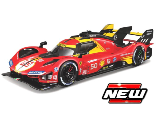 1:18 Ferrari 499P #50 FUOCO/NIELSEN/MOLINA WINNER 24H LE MANS 2024 - Bburago
