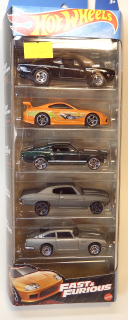 Fast & Furios Set - 5 aut, bazar - HotWheels