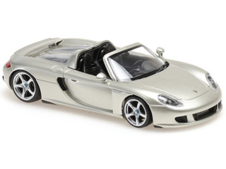 1:43 Porsche CARRERA GT CABRIOLET 2003, stříbrný - Maxichamps